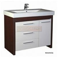 Тумба Aquanet Тиана 100 б/к c умывальником SHENXIN Венге картинка