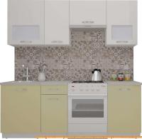 Кухня ВерсоМебель ЭкоЛайт-5 2.1 (белый/бежевый) картинка