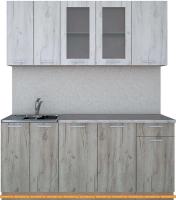 Кухня Интерлиния Мила 18-60 (дуб серый/дуб белый) картинка