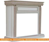 Портал для камина Smolcom Koln MB/JUP/SYM26 (белый ваниль, патина коричневая) картинка