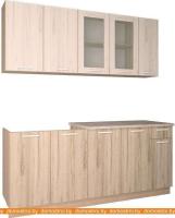 Кухня Интерлиния Мила 19 (дуб белый/дуб серый) картинка