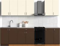 Кухня S-Company Клео колор 2.3 (темно-коричневый/ваниль) картинка