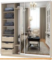 Шкаф-купе Кортекс-мебель Сенатор ШК12-45 Классика зеркало (дуб сонома) картинка