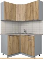 Кухня Интерлиния Мила Лайт 1.2x1.3 (дуб золотой) картинка