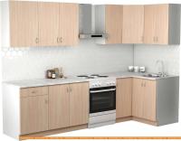 Кухня S-Company Клео лайт 1.2x2.3 правая (дуб молочный/дуб молочный) картинка