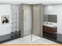 Душевая стенка Good Door Orion SP 80 (прозрачное/хром) картинка