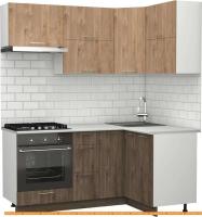 Кухня S-Company Клео крафт 1.2x1.8 правая (дуб харбор эспрессо/дуб харбор зол.) картинка