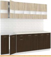 Кухня Кортекс-мебель Корнелия Экстра 2.2м (дуб сонома/венге/мадрид) картинка