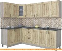 Кухня Интерлиния Мила Хольц 14x25 (дуб золотой) картинка