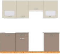 Кухня ВерсоМебель Эко-5 2.2 (латте/бежевый) картинка