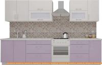 Кухня ВерсоМебель ВерсоЛайн 4-2.6 (белый/вереск) картинка