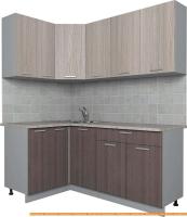 Кухня Интерлиния Мила Лайт 1.2x1.8 (ясень светлый/ясень темный) картинка