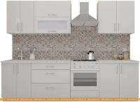 Кухня ВерсоМебель ВерсоЛайн 8-2.2 (белый 001) картинка