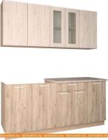 Кухня Интерлиния Мила 18 (дуб белый/дуб серый) картинка