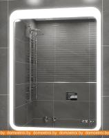 Зеркало Континент Lacio Led 80x90 (с часами) картинка