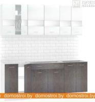 Кухня Кортекс-мебель Корнелия Экстра 2.0 без столешницы (белый/береза) картинка