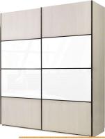 Шкаф-купе Рэйгрупп 180 SSBG Line РГ-04.06 (сосна аланд/аланд-белый глянец) картинка