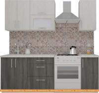 Кухня ВерсоМебель ВерсоЛайн 6-1.6 (север. дерево светлое/север. дерево темное) картинка