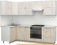 Кухня S-Company Клео крафт 1.2x2.6 левая (сосна лофт кремовая/сосна лофт белая) картинка