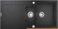 Кухонная мойка Grohe K500 60-C 100/50 1.5 31646AP0 (черный гранит) картинка
