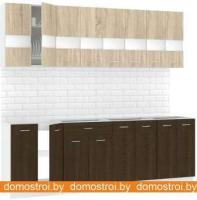 Кухня Кортекс-мебель Корнелия Экстра 2.4 без столешницы (дуб сонома/венге) картинка