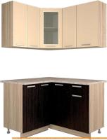 Кухня Интерлиния Мила 12x13 (ваниль/дуб венге) картинка