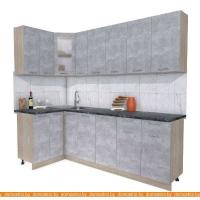 Кухня Интерлиния Мила 12x25 (бетон-бетон-кастилло темный) картинка