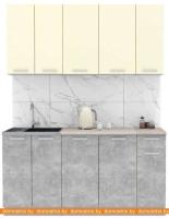 Кухня Интерлиния Мила Лайт 1.7-60 (ваниль-бетон-травертин) картинка