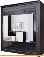 Шкаф-купе SV-Мебель №19 Классик 2.0 (черный/дуб венге) картинка