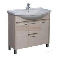 Тумба Aquanet Донна 90 с умывальником Эльбрус Беленый дуб картинка