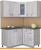 Кухня Интерлиния Мила Хольц 14x13 (шимо светлый) картинка