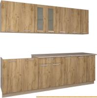 Кухня Интерлиния Мила 25 (дуб золотой) картинка