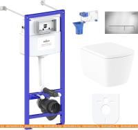 Унитаз Lavinia Boho Relfix Aveo Rimless 7 в 1 87050206 (хром пластик) картинка