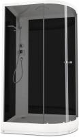 Душевая кабина Domani-Spa Delight 128 120x80 L (тонированное стекло / черные стенки) картинка
