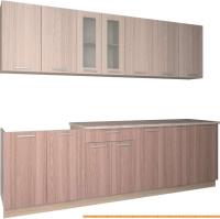 Кухня Интерлиния Мила 26 (ясень светлый/ясень темный) картинка