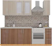 Кухня ВерсоМебель ВерсоЛайн 1-1.7 (ясень шимо светлый/ясень шимо темный) картинка