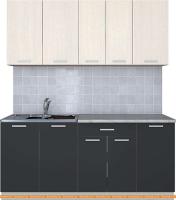 Кухня Интерлиния Мила Лайт 1.8 (вудлайн кремовый/антрацит) картинка