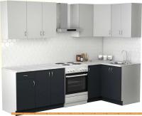 Кухня S-Company Клео лайт 1.2x2.1 правая (антрацит/стальной серый) картинка