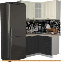 Кухня Интерлиния Мила Деко 1.2x1.3 (пепел/слоновая кость/травертин серый) картинка