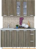 Кухня Интерлиния Арт Мила 15 (дуб сонома темный) картинка