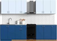 Кухня S-Company Клео колор 2.5 (темный синий/лазурный) картинка