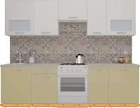 Кухня ВерсоМебель ЭкоЛайт-5 2.7 (белый/персик) картинка