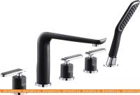 Смеситель Ganzer Haiger GZ 52031С (черный/хром) картинка