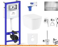 Унитаз Lavinia Boho Relfix Aveo Rimless 10 в 1 98010182 (хром пластик) картинка