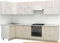 Кухня S-Company Клео крафт 1.2x3.0 левая (сосна лофт кремовая/сосна лофт белая) картинка