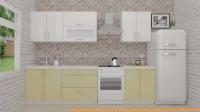 Кухня ВерсоМебель ВерсоЛайн 4-2.3 (белый 001/бежевый 002) картинка