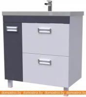 Тумба под умывальник АВН Лофт 80 с ящиками 62.08 (5) картинка