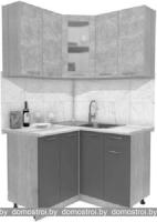 Кухня Интерлиния Мила 12x12 (красный-антрацит-кастилло темный) картинка