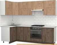 Кухня S-Company Клео крафт 1.2x2.6 левая (дуб харбор эспрессо/дуб харбор зол.) картинка