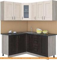 Кухня Интерлиния Мила Хольц 14x17 (дуб венге/дуб молочный) картинка